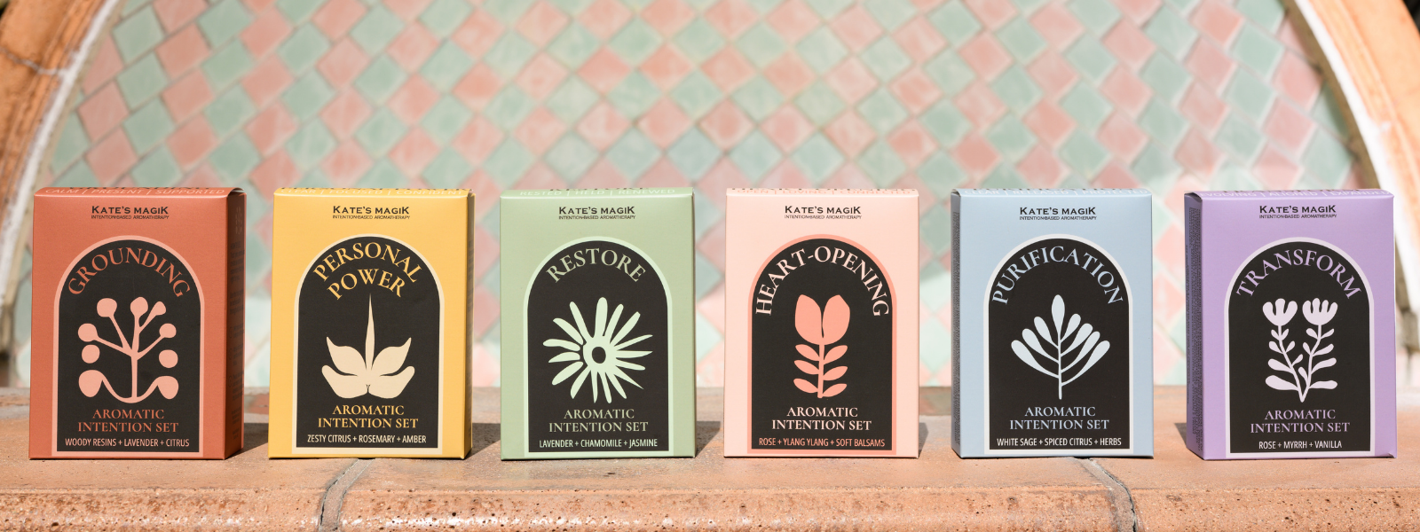 An Aromatic Intention Set in warm late-day light against a terracotta background