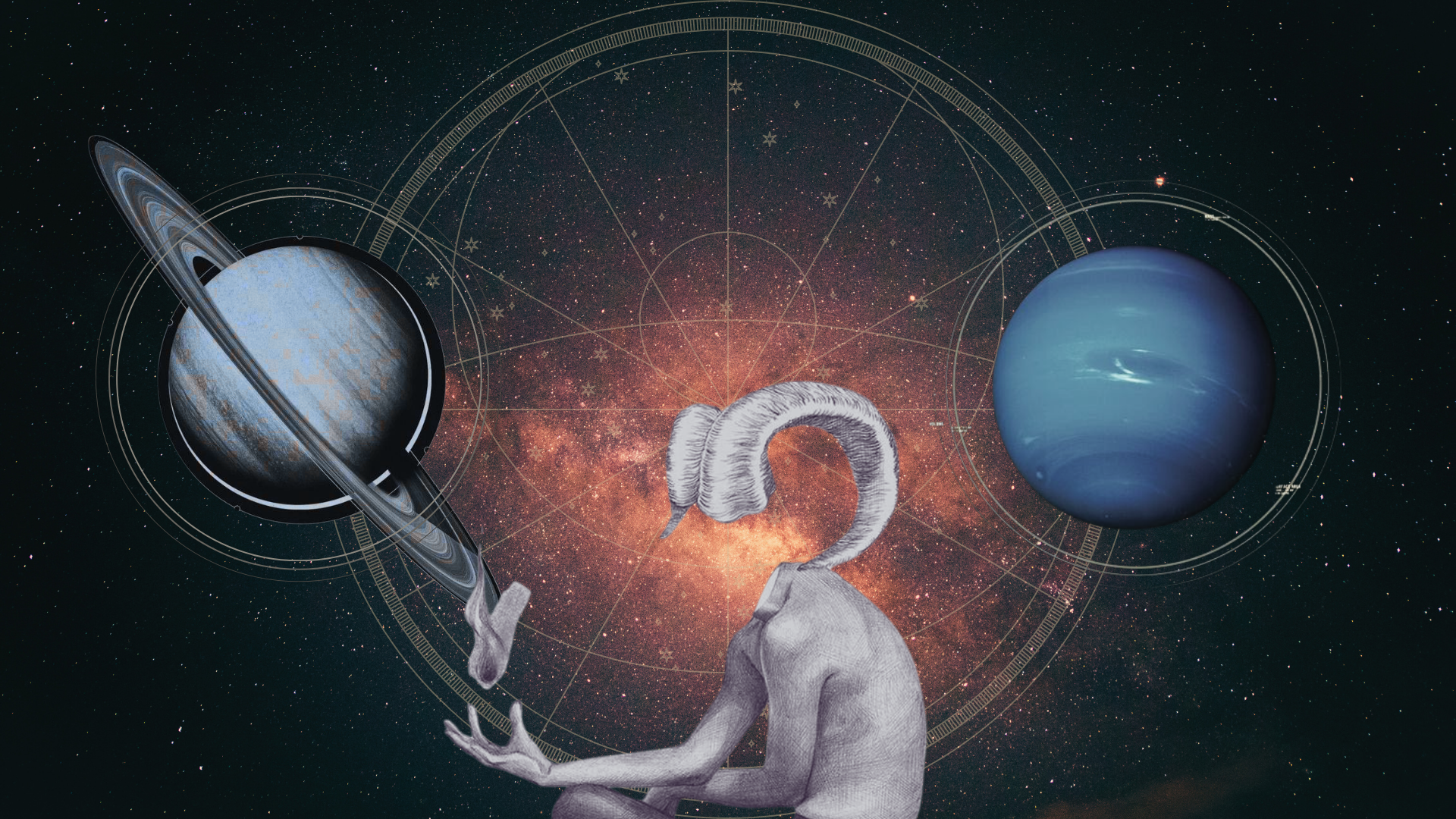 🪐  Saturn + Neptune at 0° Aries: When the Dream Meets the Real