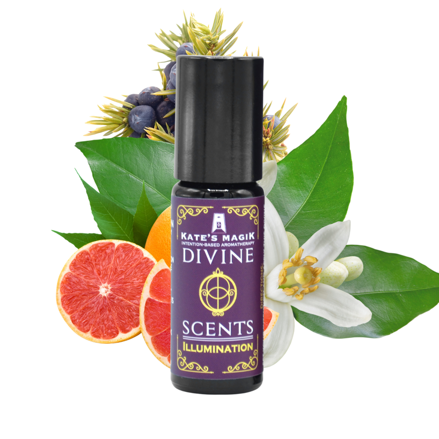 Illumination Divine Scent natural perfume roll-on in current packaging