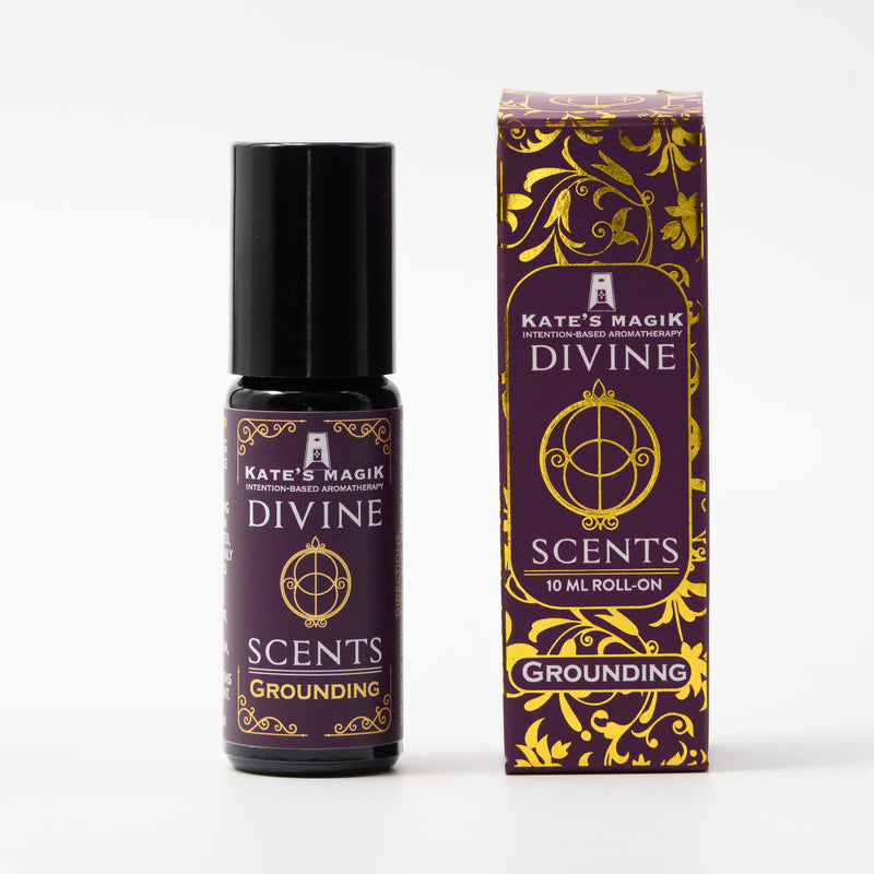 Grounding Divine Scent 10 ml natural perfume roll-on in current packaging