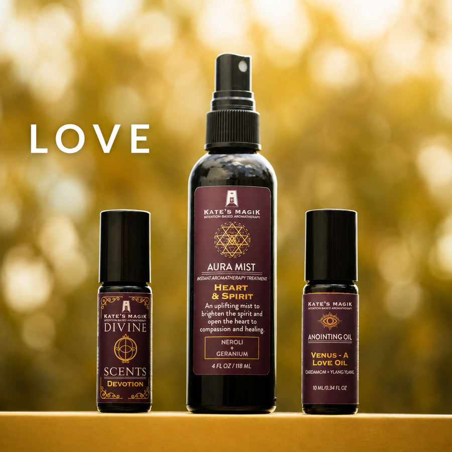 Love – Devotion + Heart-Centered Presence | Divine Scents Perfume Set