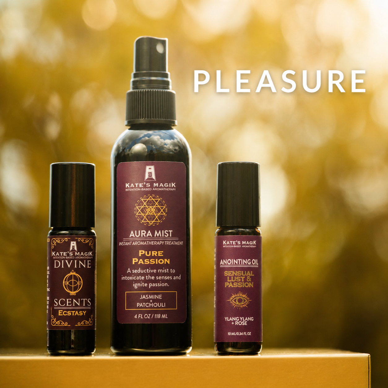 Pleasure – Joy + Sensory Expansion | Divine Scents Perfume Set