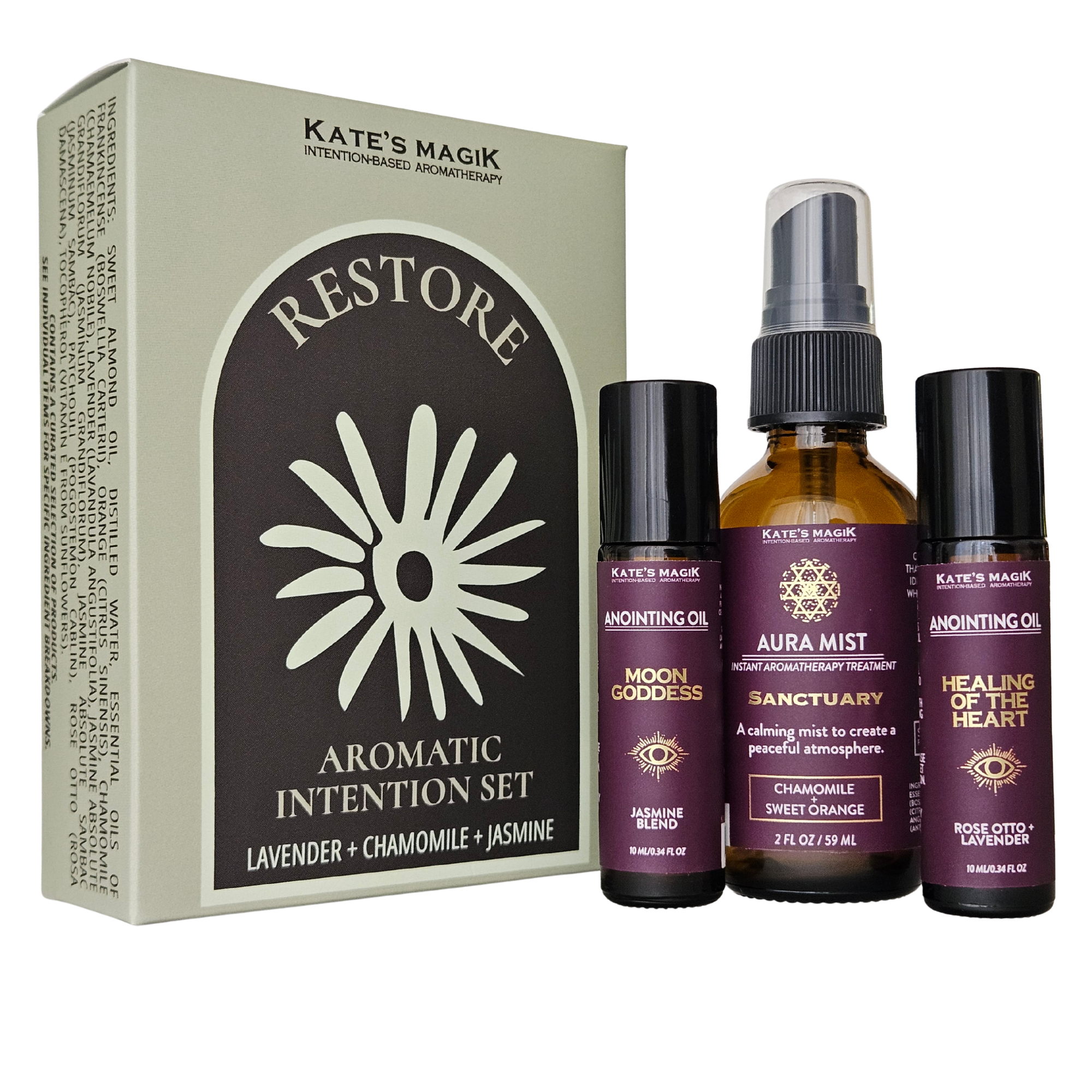 Restore – Calm + Balance | Aromatic Intention Set