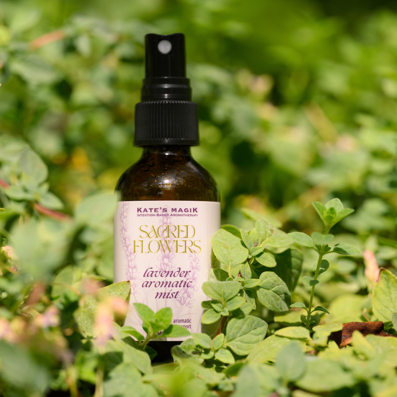 amber spray bottle lavender sacred flowers mist