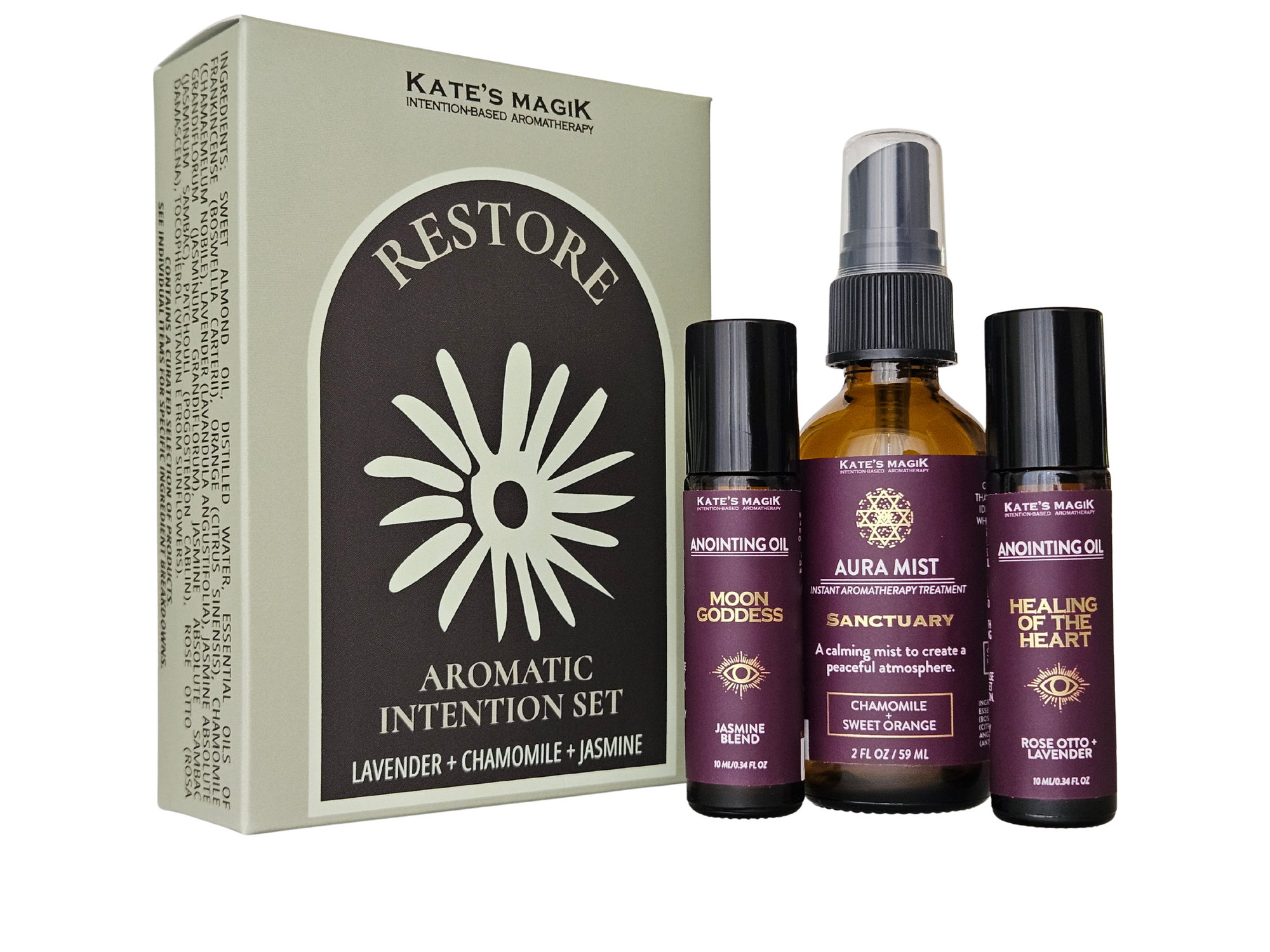 Restore – Calm + Balance | Aromatic Intention Set