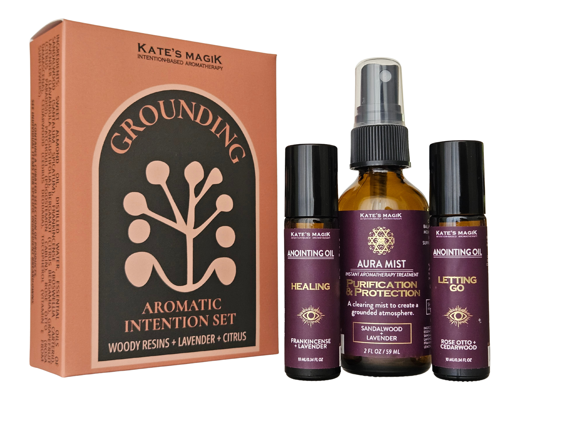 Grounding – Calm + Balance | Aromatic Intention Set