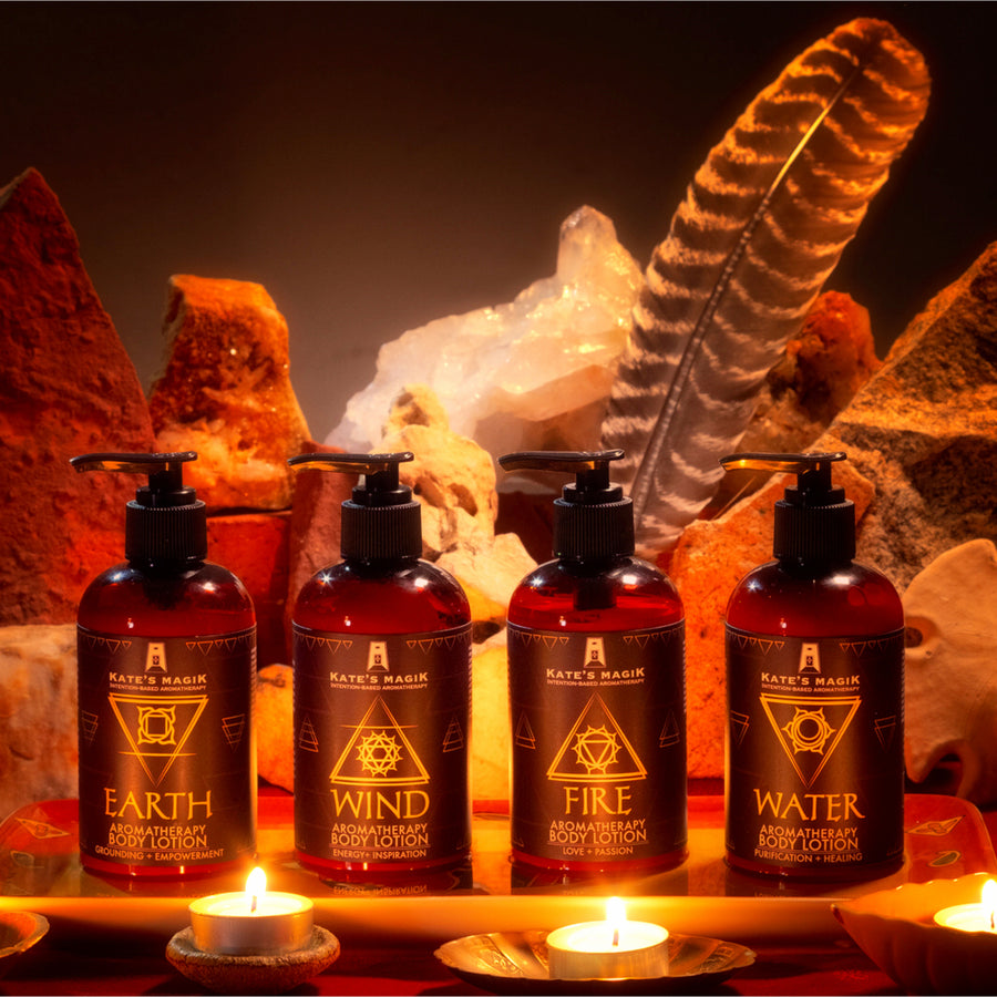 Aromatherapy Lotion Collection – Set of All 4 Elemental Blends