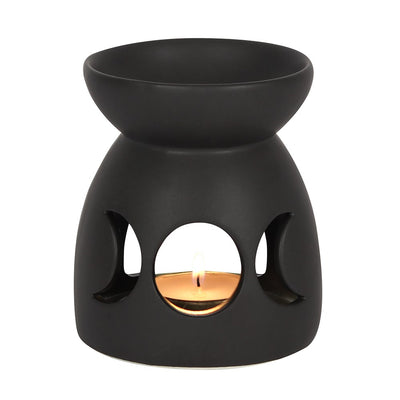 Ceramic Triple Moon Candle Diffuser Lamp