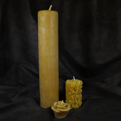 Rose Beeswax Votive Candle