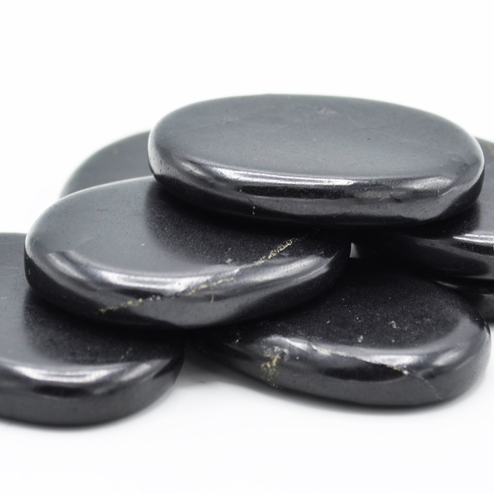 Shungite Flat Palm Stones