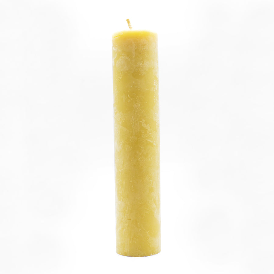 Tall Plain Beeswax Pillar Candle